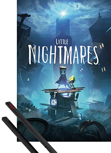 Little Nightmares Cartel (91x61 cm) Mono and Six Y 1 Lote De 2 Varillas Negras Cover