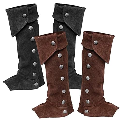 Couvertures de bottes médiévales pour cacher chaussures modernes de cosplay - 5