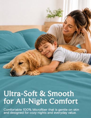 Image of King Size Sheets Set, Cooling & Soft Deep Pocket Bed Sheets, 4PC
