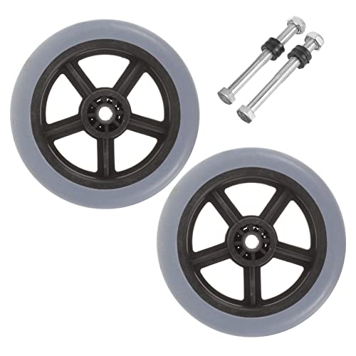 Beavorty Small Wheelchair Parts 2 Pack Universal Wheel Replacements for Wheelchairs
