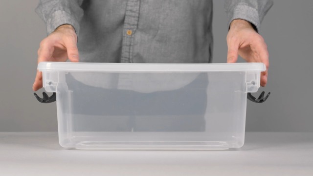 Amazon.com - HOMZ 4-Pack Secure Latch, Clear Plastic Storage
