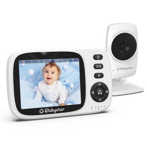 Babystar Babyphone mit Kamera, 3.2 Zoll Video-Babyphone