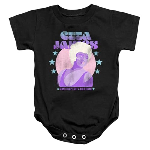 Popfunk Etta James Somethings Got A Hold On Me Unisex Infant Snap Suit for Baby, Black, Small