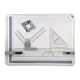 WinHUb A3 Zeichenbrett 51×37 cm – Verstellbarer Zeichenwinkel, Profi-Zeichenplatte mit Schiebelineal, T-Quadrat & Zubehör – Für Studenten, Ingenieure, Künstler & Architekten