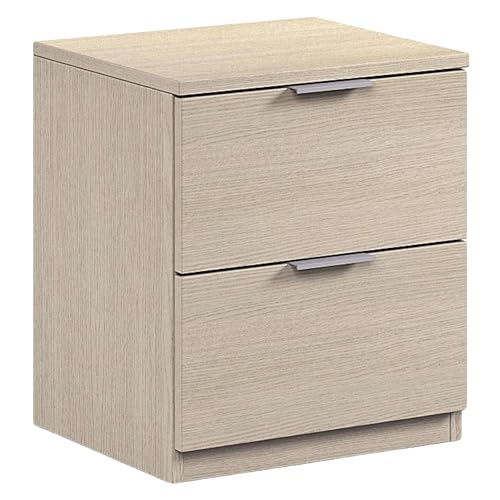 Habitdesign Mesita de Noche, Book Oficina, Modelo Low Cost, Acabado en Roble, Medidas: 38 cm (Ancho) x 45 cm (Alto) x 34 cm (Fondo)