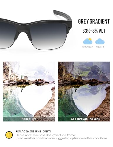Image of BLAZERBUCK Anti-salt Polarized Replacement Lenses for Oakley Thinlink OO9316 Sunglass