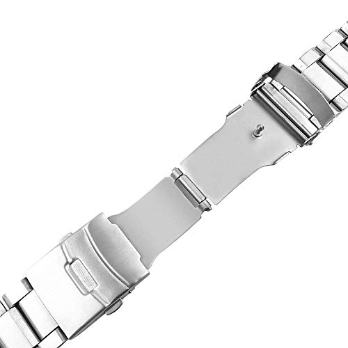 Bracelet de montre en acier inoxydable 24mm pour remplacer le cuir