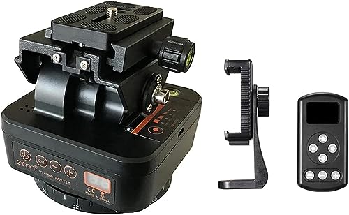 Image of ZTIANFOTO YT-1000 Auto Motorized Rotating Panoramic Head Remote Control Pan Tilt Video Tripod Head Stabilizer for Smartphone Cameras