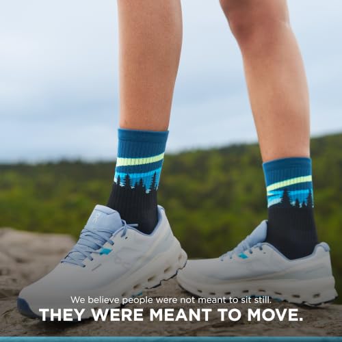Image of Feetures Trail Max Cushion Mini Crew Sock - Hiking Socks for Men & Women