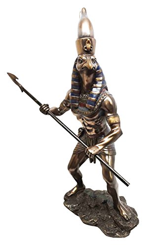 ATL Egyptian Mythology Warrior Horus Statue God of The Sky and War 12H Figurine