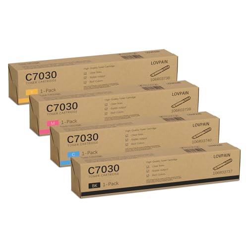 Toner extra haute capacité pour Xerox VersaLink C7020 C7025 C7030 pack de 4 couleurs longue durée