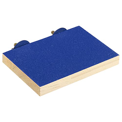 PATIKIL Bird Perch Stand Platform, Parrot Stand Platform Playground Paw Grinding Clean for Parakeet Cockatiel Cage Accessory Blue