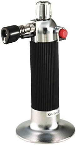 KitchenCraft Refillable Kitchen Blow Torch, Silver/Black/Red