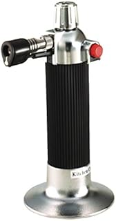 KitchenCraft Refillable Kitchen Blow Torch, Silver/Black/Red