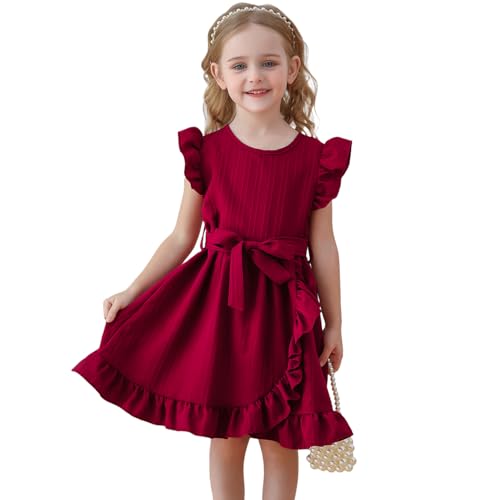 TTYAOVO Girl Casual Dress Summer Tutu Party Dresses
