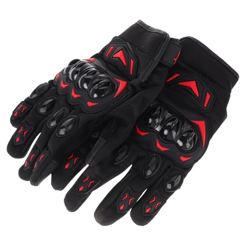 Unomor 1 Pair Outdoor Motorcycle Gloves Full Finger Design Skid Grip for Cycling Durable Comfortable Workout Gloves for Men for Sports and Outdoor Activities