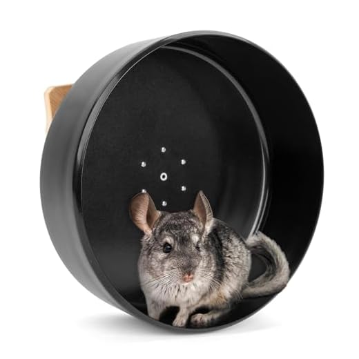 Niteangel Silent Chinchilla Exercise Wheel - 13.8'' Large Activity Running Small Animal Wheel for Chinchilla Degu or Other Similar-Sized Pets