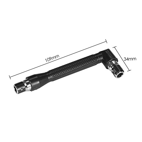 mingzhe Chave de fenda de cabeça angular em forma de L 1/4 de polegada Suporte de bits Chave de fend