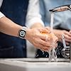【フルカバー保護】Puptoya アップルウォッチ 防水 カバー Apple Watch Series 6 5 4 SE3 SE2 対応 44mm ケース 2 in 1 前後の保護 PC+ガラス素材 高透過率 装着簡単 脱落しやすい 耐衝撃 iWatch 44mm ブラック #4