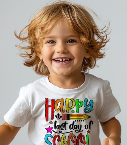 Image of hrcfbk Kids Toddler Little Boys Girls Last Day of School T-Shirt End of School Year Summer Holiday Shirt