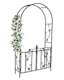 Arco de metal con puerta: Aporta un toque de misterio a tu jardín.
