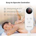 Massage Table Warmer Heating Pad Professional SPA Massage Bed Warmer with 8 Timer & 6 Heat Settings & Overheat Protection for Massage Bed & Spa, Thickened & Soft Fleece, 31" x 71" - Image 2