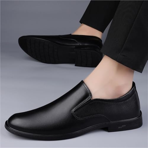 Men Leather Wingtip Oxford Dress Shoes Casual Business Formal Brogue Party Comfortable Flats4