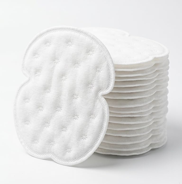 56 Pcs Disposable Underarm Sweat Pads for Men and Women, Soft Cotton Underarm Pads with Adhesive Backing, Breathable Absorbent Pads for Daily Clothing Protection-image-31