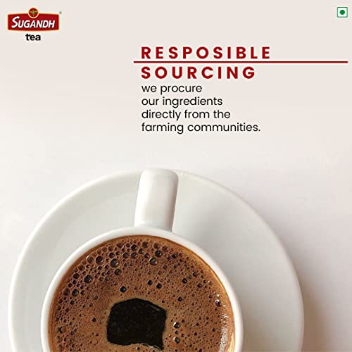 Image of Sugandh Quik Sip Instant Coffee Premix (Pack of 2) - Single Serve Sachets - Unit Count: 2 Boxes of 10 Sachets each, Medium Roast