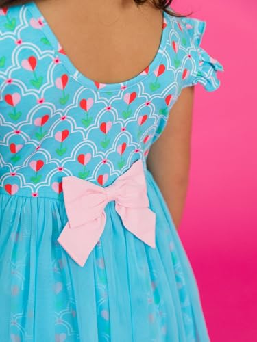 RuffleButts Baby/Toddler Girls Flutter Tulle Twirl Dress4