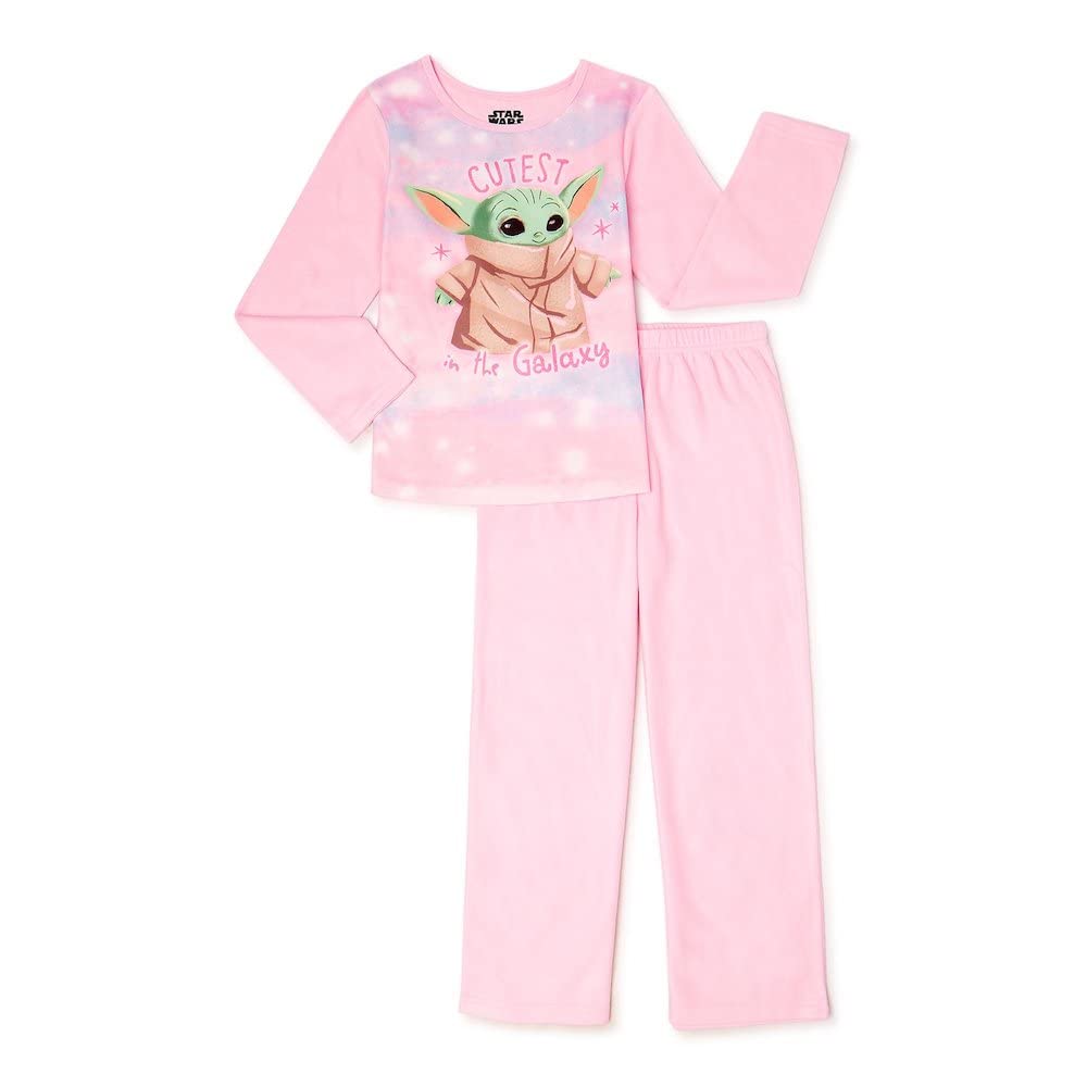 Disney Little Girls Star Wars Baby Yoda Piece Pajamas