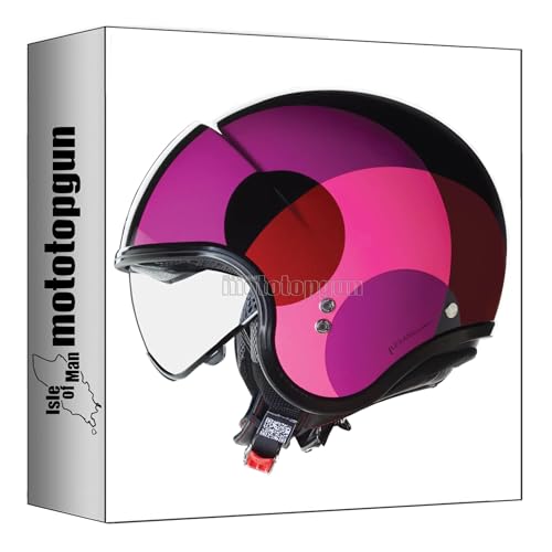 Casque jet Nolan N21 Commuting avec double visière teinte violette XS