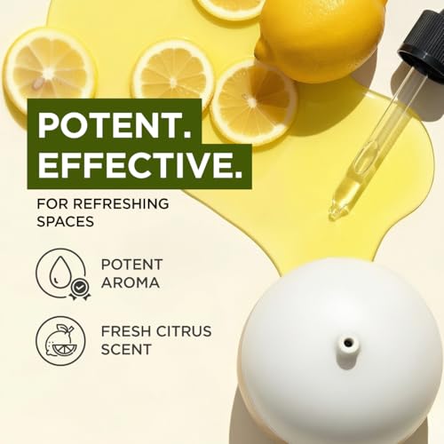 Image of 100% Pure Lemon Essential Oil - 4 Fl Oz - Lemon Oil for Hair, Skin, Diffuser, Aromatherapy & DIY Candle Making Scent