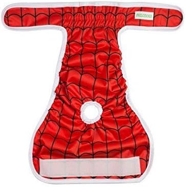 Philodogs Dog Diapers Washable Wraps Reusable Doggie Belly Bands Absorbent Pet Puppy Diapers 3Pcs for Female Doggies