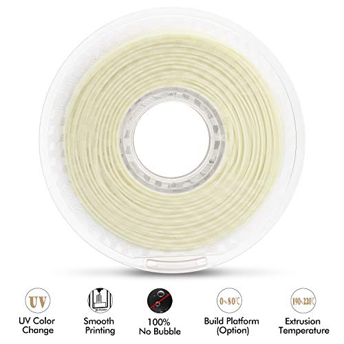 Image of iSANMATE PLA+ 3D Printer Filament, UV or Sunlight Color Change to Blue PLA+ Filament 1.75mm,Dimensional Accuracy + /- 0.03 mm, 1 kg Spool