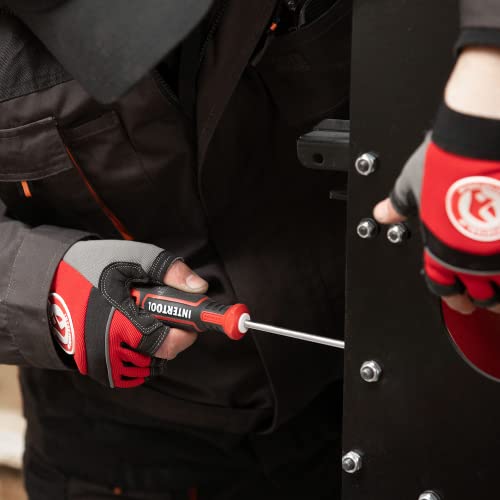 Intertool 6-Piece Magnetic Screwdriver Set, 3 Phillips, 3 Flat Head, Professional Cushion Grip Handles, High Strength S2 Steel, Rust Resistant, General Purpose Repair, Home Improvement Kit Vt08-3436 #TOP4