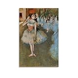 LJPENART Edgar Degas Poster (Der Stern) Leinwand-Kunst, 