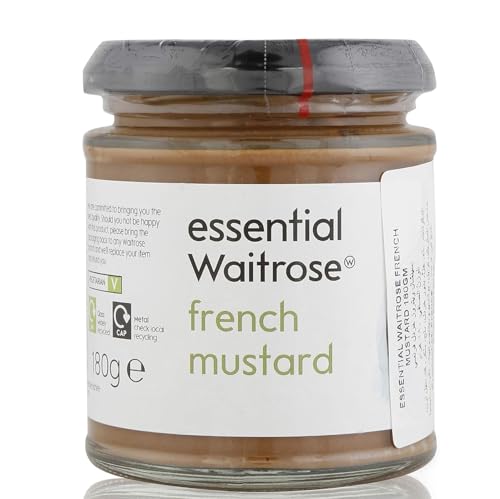 Waitrose Essential Mustard Range Choose from French Dijon English or Wholegrain 180g / 185g (French Mustard 180g)