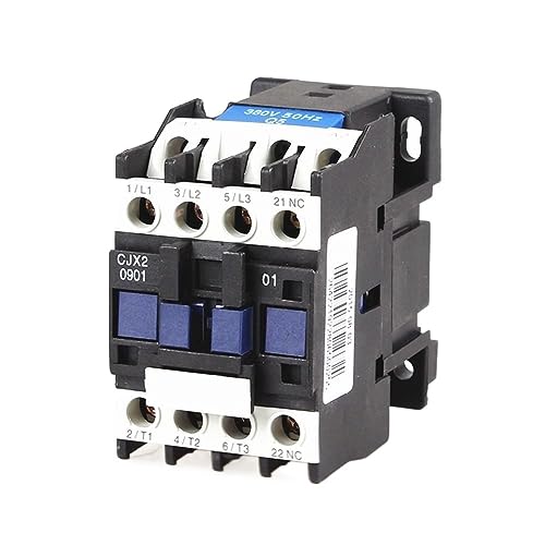 Contactor AC 9A CJX2-0901 ideal para automatizar motores trifásicos pequeños en talleres