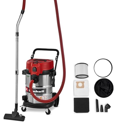 Einhell Nass-Trockensauger TE-VC 5090 SACL (1300 W, 230 mbar Saugleistung, 50 L Behälter, Staubschutzklasse L, HEPA-Filter, Filterreinigung, Automatiksteckdose, inkl. Zubehör)