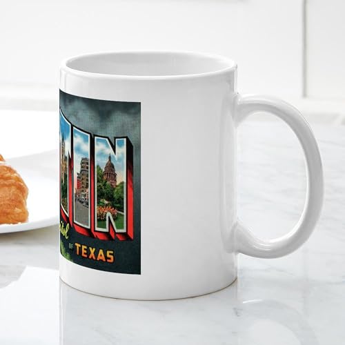 Taza de cerámica CafePress 11 oz (325 ml) blanca miniatura 5