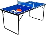 Park & Sun Sports Indoor/Outdoor Mini Table Tennis Table with 2 Rackets/Paddles and Balls