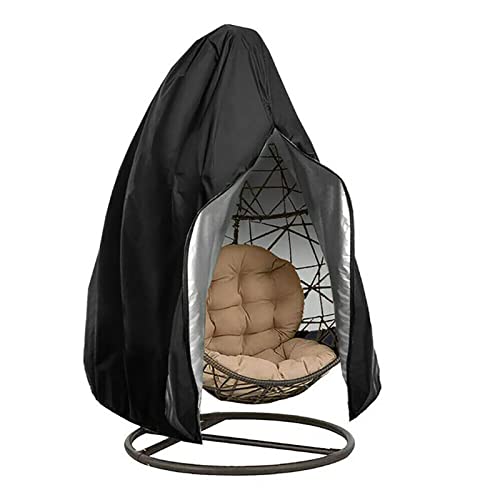 Hanging Chair Cover, Durable Waterproof Windproof Uv Protection Heavy Duty Resisatnt Hanging Chair Cover With Zipper, Suitable For Wicker Egg Swing Chair Patio Egg Chair And Most Of Hanging Chair #TOP6