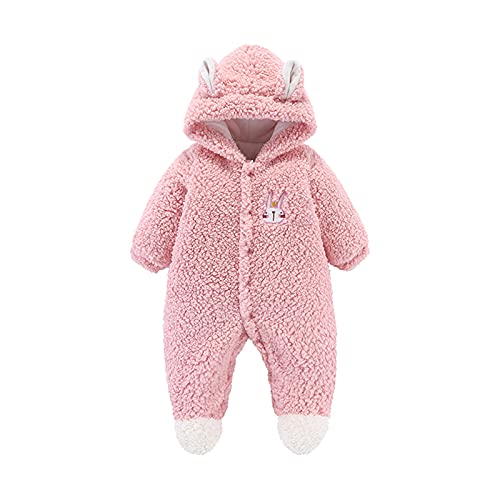 Toddler Fuzzy Buttons Infant Hooded Coat Jumpsuit Boys Romper Girls Baby Girls Coat&jacket Boys Winter Coats Size 5 to 6