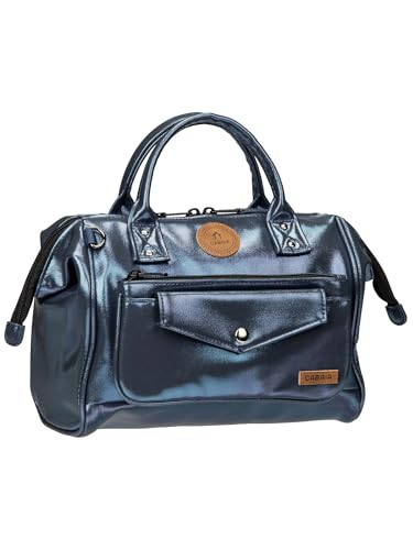 Sac à main Cabaia bleu Larissa : sac à épaule bandoulière crossbody iridescent tendance