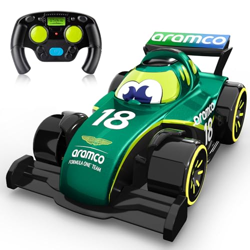 AEROQUEST Aston Martin Aramco F1 Remote Control Race Car Toys for Ages 2-4 Formula 1 Collectible for Toddlers Fans Boys and Girls Gift Idea for Birthdays