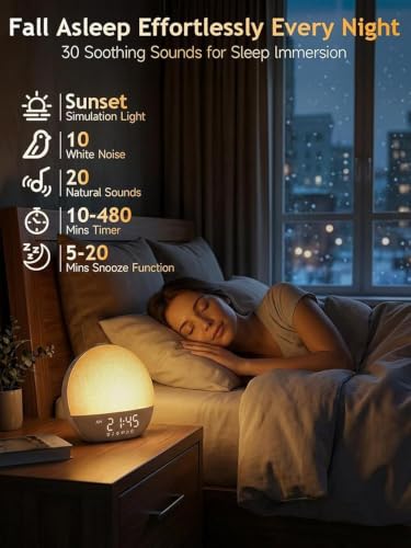 Reloj despertador Hatch para despertar con energía gracias a su luz gradual ajustable 5