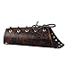Produktbild Bonarty Steampunk Letters Bandage Kunstleder Arm Bracer Gauntlet Schutz Armband - Kaffee