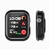 kwmobile Case Compatible with Huawei Watch D2 Case - 2x TPU Silicone Fitness Tracker Cover - Black/Silver #4