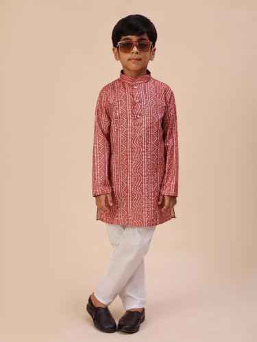 Image of Pro-Ethic Style Developer Kids Boys Kurta Pyjama Set, Festive, Ethnic Wear Set, Cotton, Striped Print (S-295)